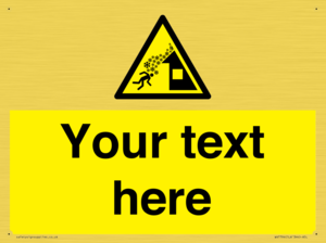 Custom warning roof avalanche